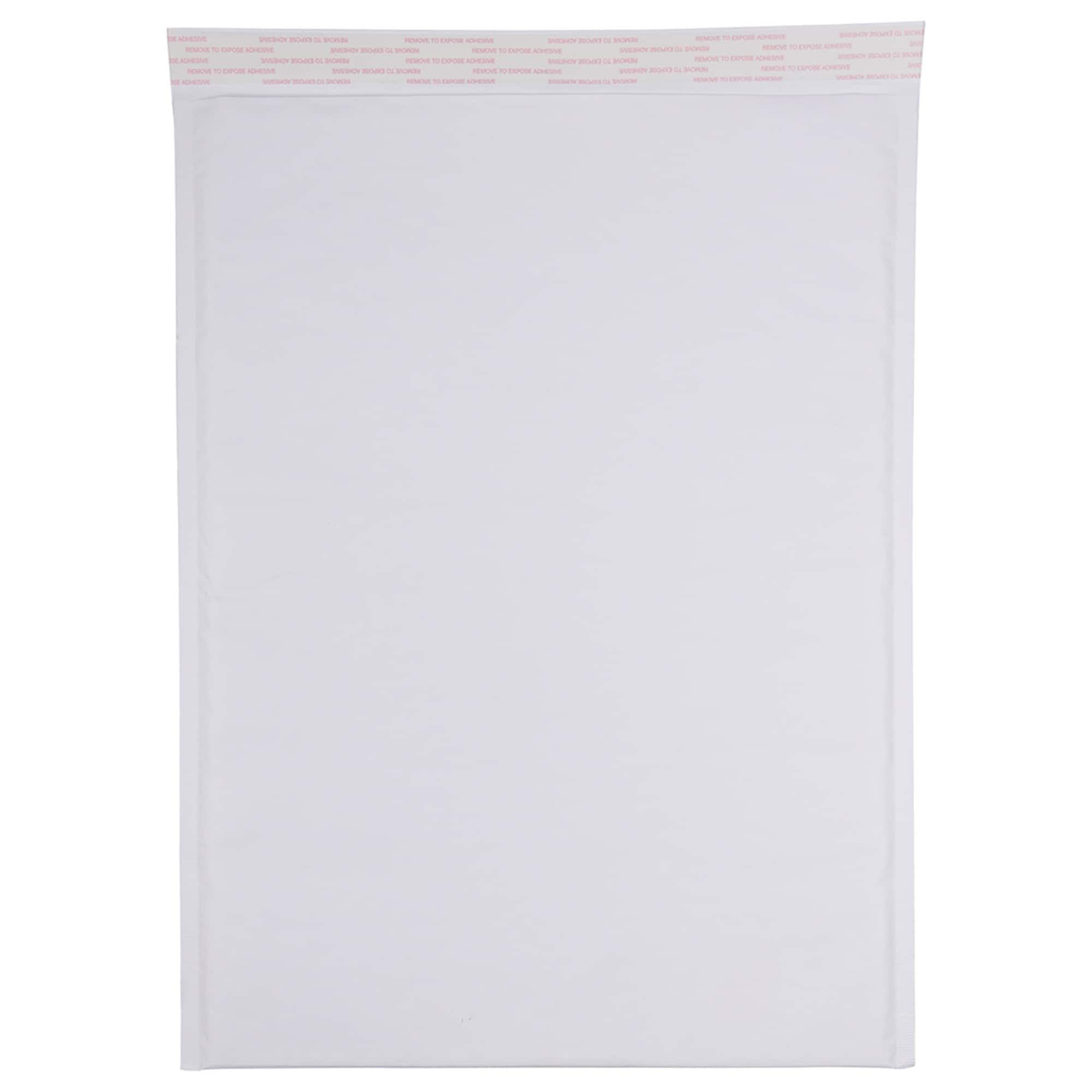 JAM Paper 12.5" x 17.5" White Kraft Bubble Lite Padded Mailers, 25ct.